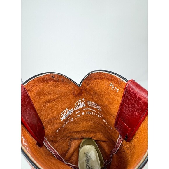 Dan Post Sidewinder Womens Western Boots Red Leather Mid Calf Cowgirl US 7.5 M - Picture 9 of 9